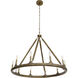 Wolfgang LED Brown / Antique Brass Chandelier Ceiling Light